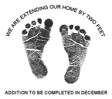 LN wordart baby footprints