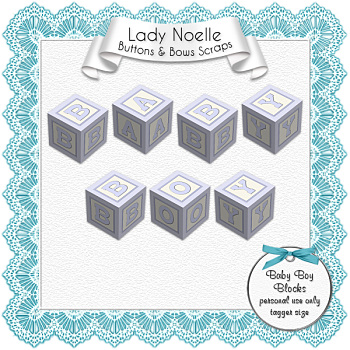 Lady Noelle - Elements Baby Boy Blocks
