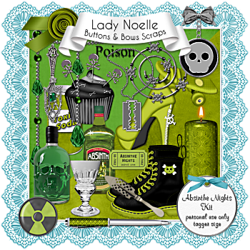 Absinthe Nights Kit, Lady Noelle - Kit Absinthe Nights (350 x 350)