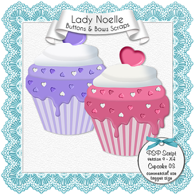 Cupcake 03, Lady Noelle - Script Cupcake 03 (400 x 400)