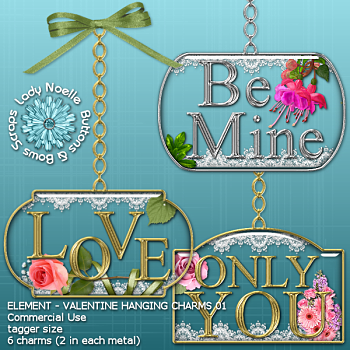 Lady Noelle - Element Valentine Hanging Charms 01