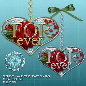Lady Noelle - Element Valentine Heart Charms