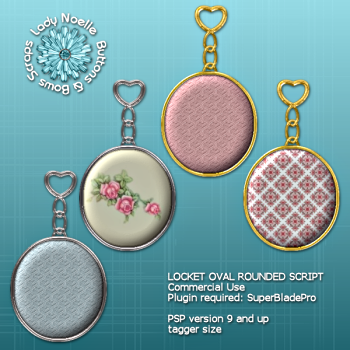 Script: Locket Oval Rounded