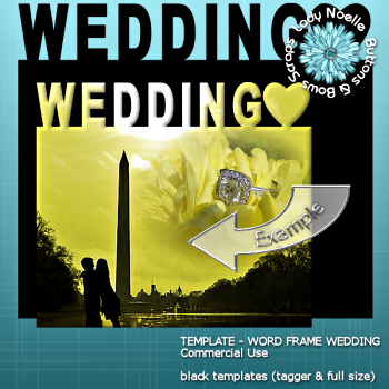 Template: Word Frame Wedding