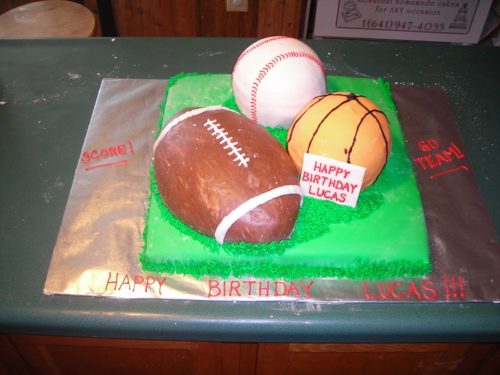 Sports Fondant Cake