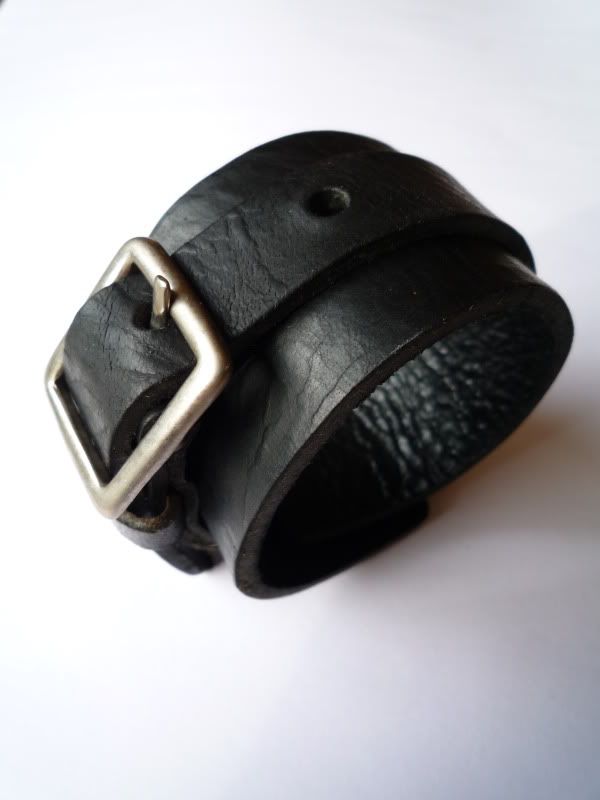 Wide Leather Bracelet