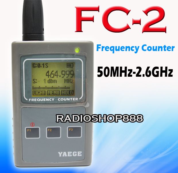 Portable Frequency Counter FC2 1MHz 2.6GHz RTRoIP1 RT