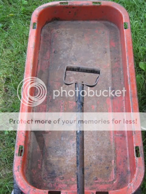   ANTIQUE BOY GIRL GREYHOUND METAL TOY WAGON HAMILTON TIRE GARDEN ART