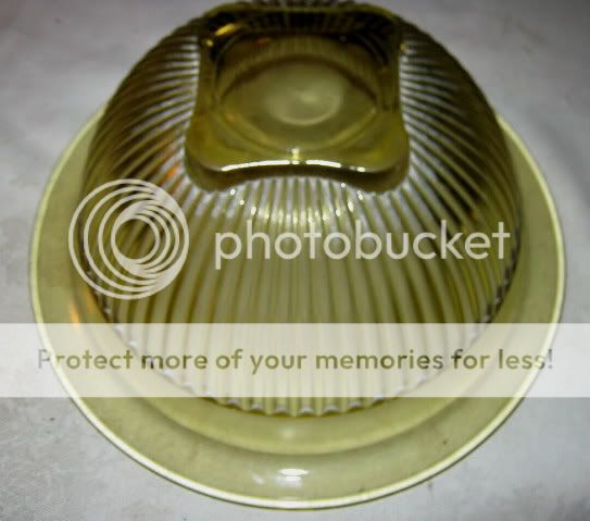   FEDERAL RIBBED DEPRESSION GLASS MIXING KITCHEN NESTING BOWL FOOD SET