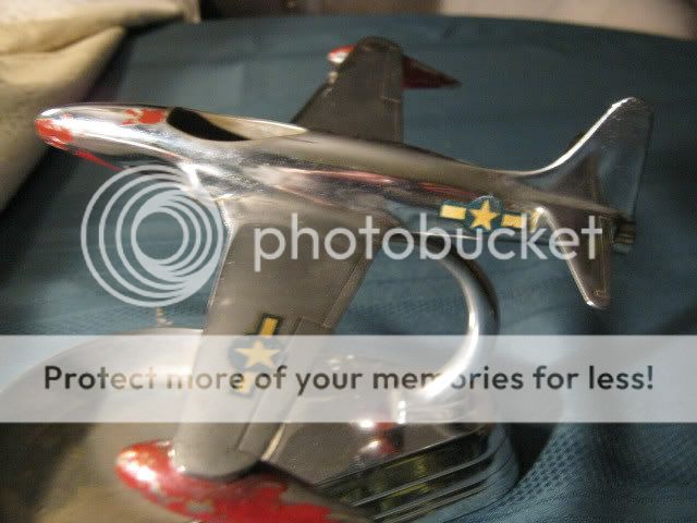 AVIATION AIR FORCE MILITARY JET AIRPLANE CHROME BRONZE BLACK GLASS WAR 