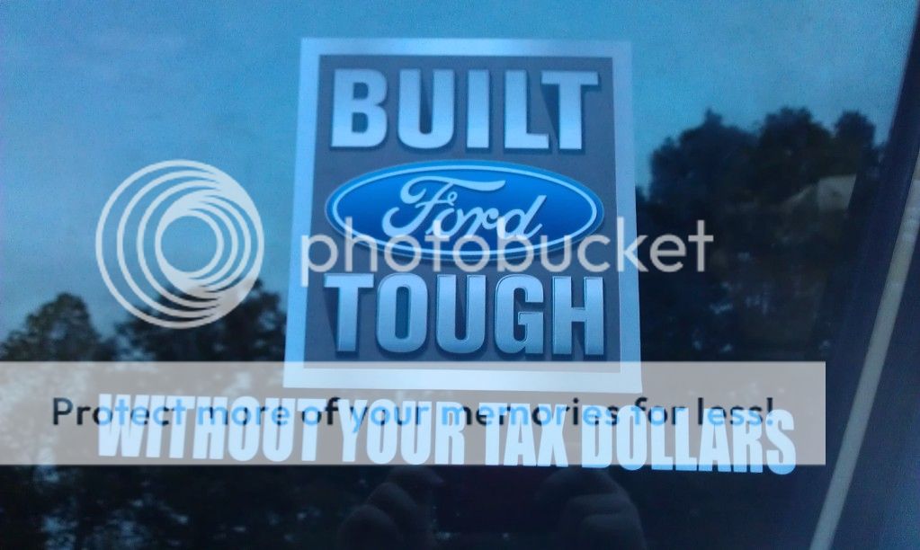 Built ford tough without your tax dollars decal sticker #4