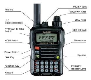 YAESU VX6R Handheld Receiver 3 band Transmiter  