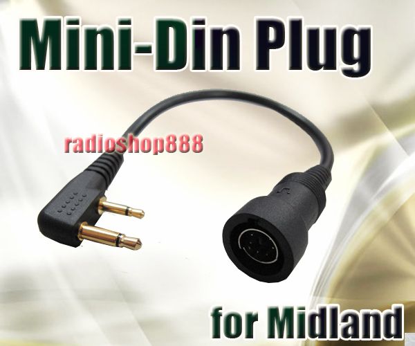 L type MINI DIN plug 44-SL Series  for ICOM 2pin