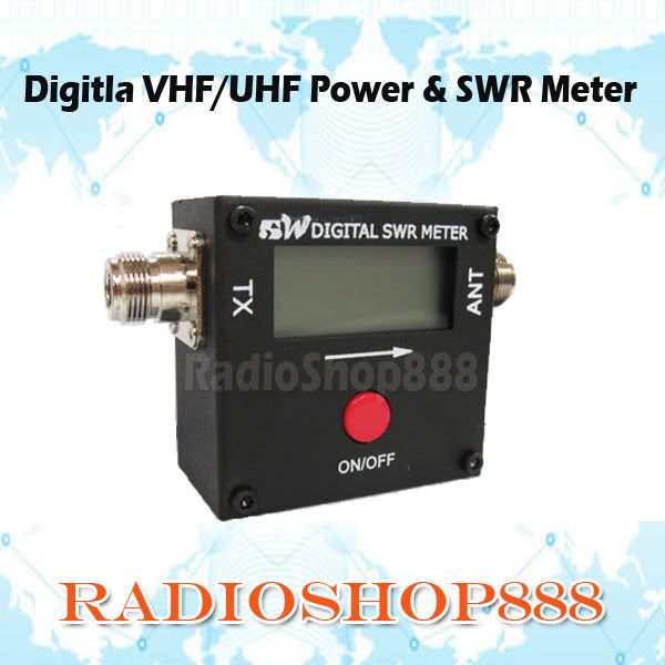 Digital VHF UHF Power & SWR Meter for Portable Handheld 2-way radioDigital VHF U